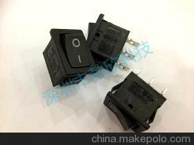 【船形開關 翹板開關船型開關 電源開關KCD1-102全黑 多國認證 環(huán)?！績r格,廠家,圖片,電工開關,深圳勃欣科技-